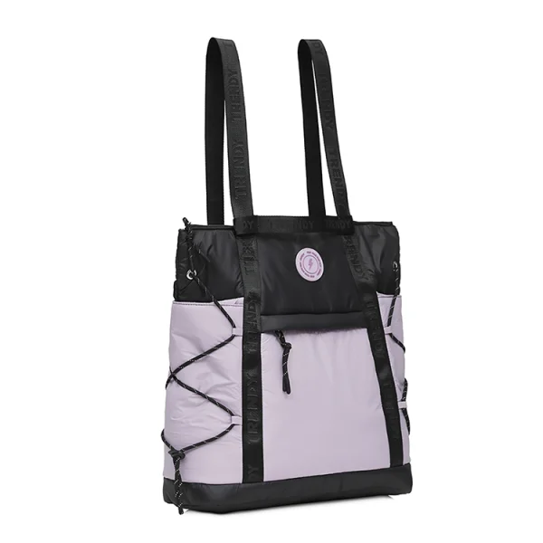 (LIQUIDACION)Mochila Trendy 17645 negro con lila