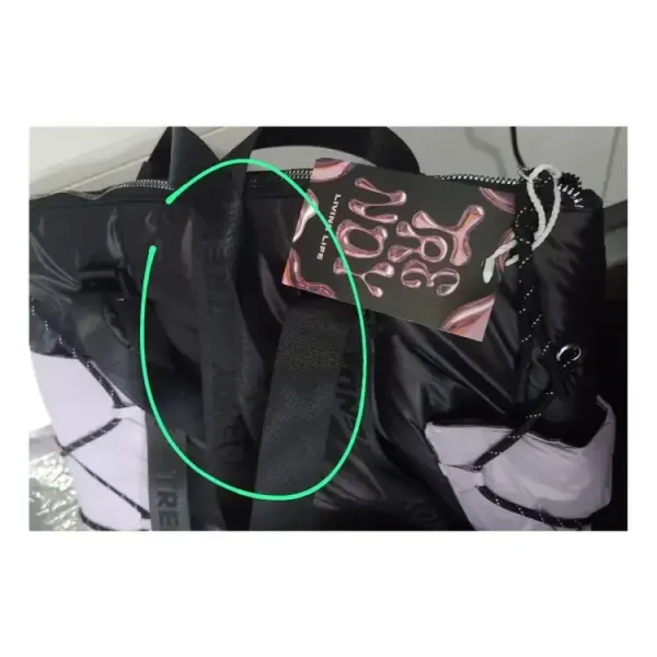 (LIQUIDACION)Mochila Trendy 17645 negro con lila - Imagen 2