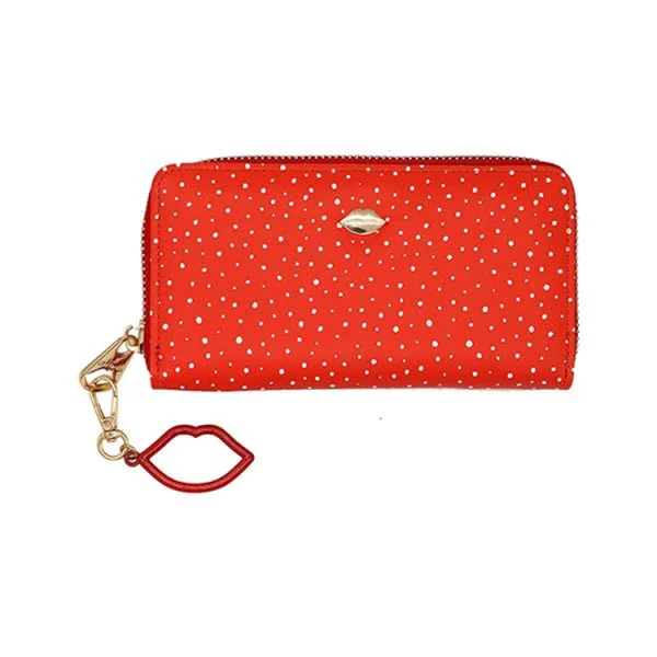 (LIQUIDACION) Billetera Las Oreiro 21531 Rojo
