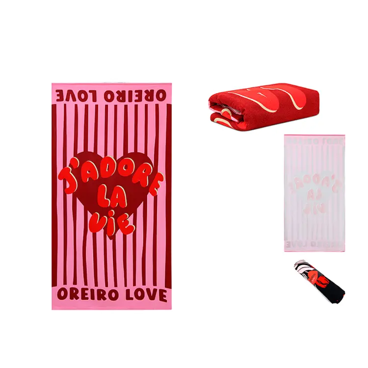 Toallón Oreiro Love 31594 poliéster